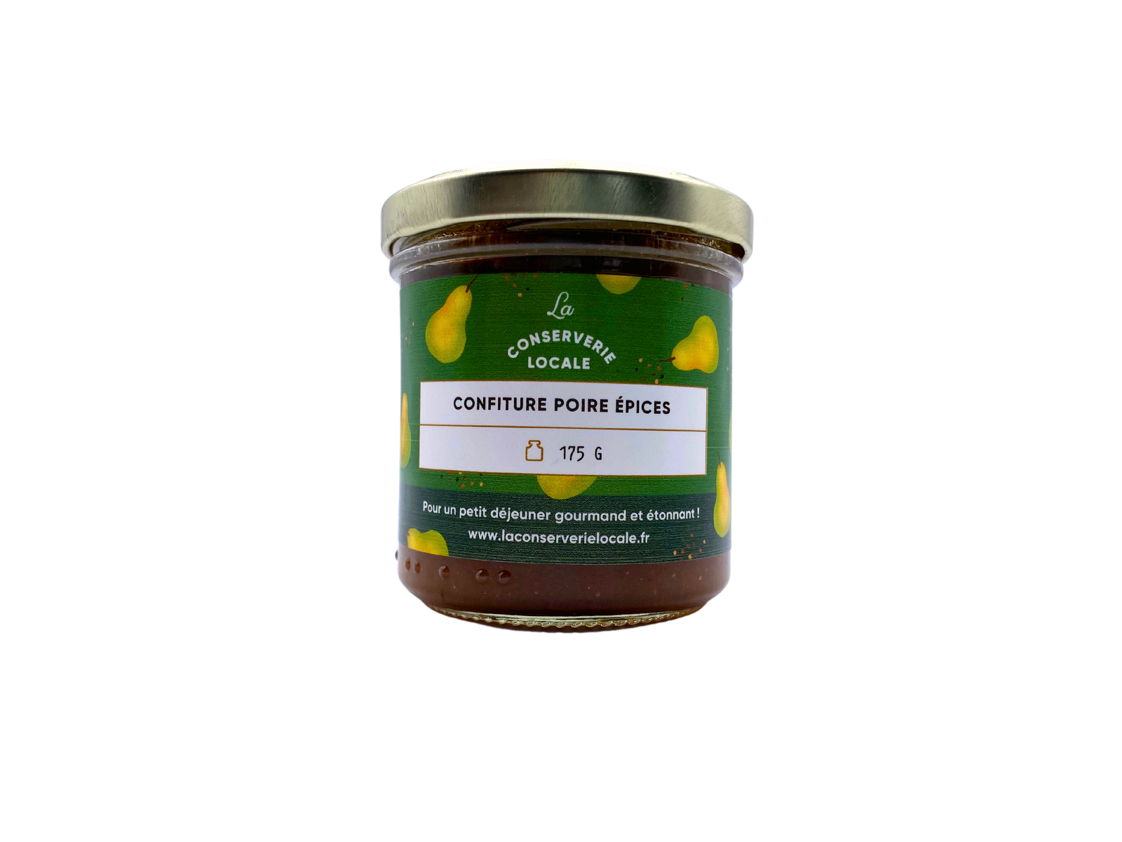 L'Epicurien Confiture de Poire aux Abricots Secs et au Miel 125g